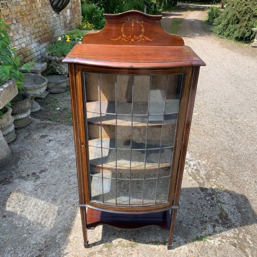 EDWARDIAN INLAID DISPLAY CABINET - ADDITIONAL PHOTO 2