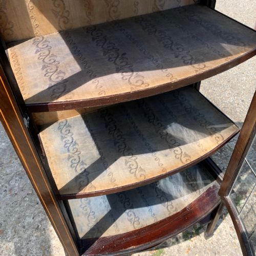 EDWARDIAN INLAID DISPLAY CABINET - ADDITIONAL PHOTO 4