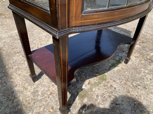 EDWARDIAN INLAID DISPLAY CABINET - ADDITIONAL PHOTO 6