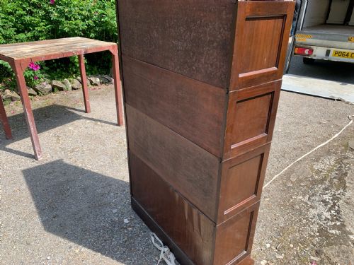 FIVE5 SECTION MAHOGANY GLOBE WERNICKE TYPE SOLICITORS SECTIONAL BOOKCASE - ADDITIONAL PHOTO 6