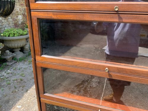 FIVE5 SECTION MAHOGANY GLOBE WERNICKE TYPE SOLICITORS SECTIONAL BOOKCASE - ADDITIONAL PHOTO 9