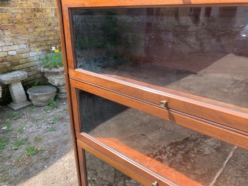 FIVE5 SECTION MAHOGANY GLOBE WERNICKE TYPE SOLICITORS SECTIONAL BOOKCASE - ADDITIONAL PHOTO 10