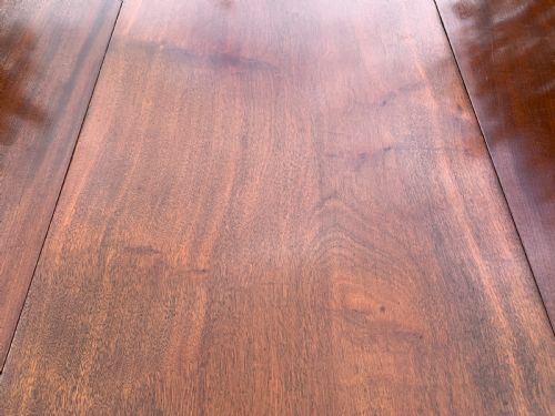MAHOGANY EXTENDING PEDESTAL DINING TABLE SEATS 10 - ADDITIONAL PHOTO 11