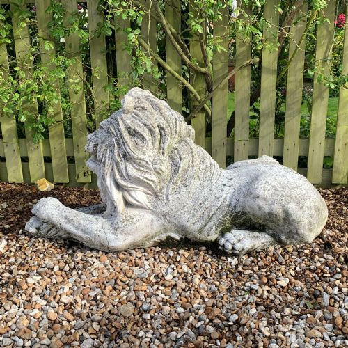 large stone lion - CATEGORY: ANTIQUE MISCELLANEOUS - DATED 1920