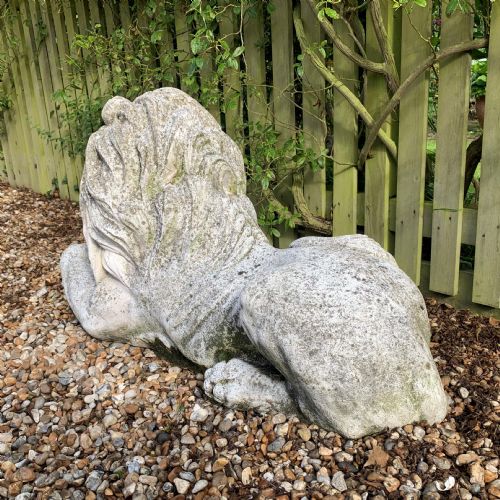 LARGE STONE LION - ADDITIONAL PHOTO 3