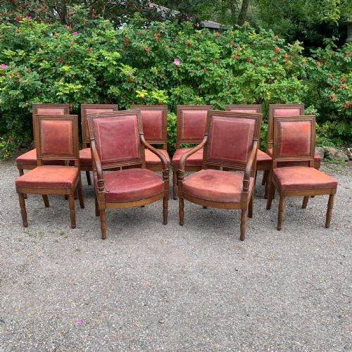 SET OF TEN 10 8 MAHOGANY DINING CHAIRS - ADDITIONAL PHOTO 1