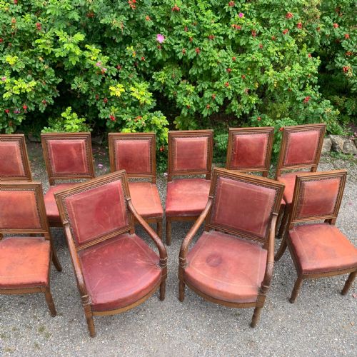 SET OF TEN 10 8 MAHOGANY DINING CHAIRS - ADDITIONAL PHOTO 2