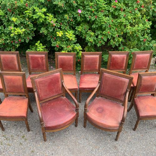 SET OF TEN 10 8 MAHOGANY DINING CHAIRS - ADDITIONAL PHOTO 3