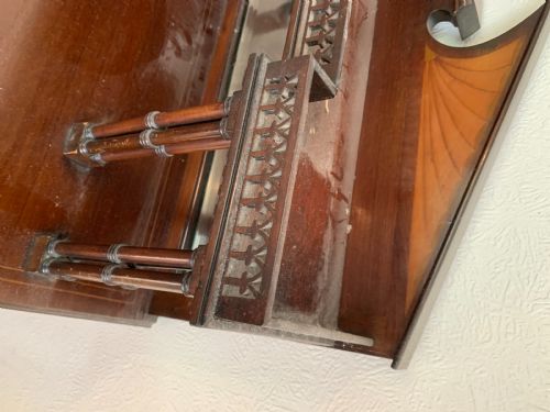EDWARDIAN MUSICSIDEDISPLAY CABINET - ADDITIONAL PHOTO 3
