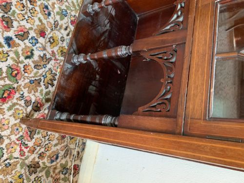 EDWARDIAN MUSICSIDEDISPLAY CABINET - ADDITIONAL PHOTO 5