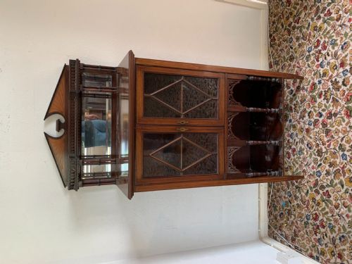 EDWARDIAN MUSICSIDEDISPLAY CABINET - ADDITIONAL PHOTO 9