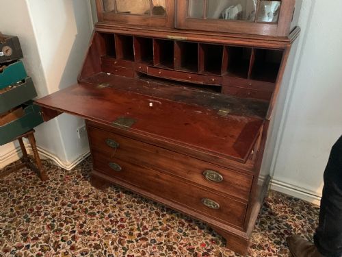 GEORGIAN BUREAU BOOKCASE - ADDITIONAL PHOTO 1