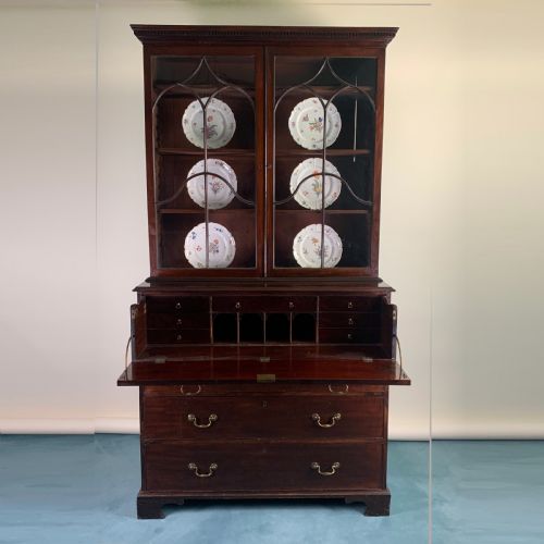 GEORGIAN SECRETAIRE BOOKCASE - ADDITIONAL PHOTO 1