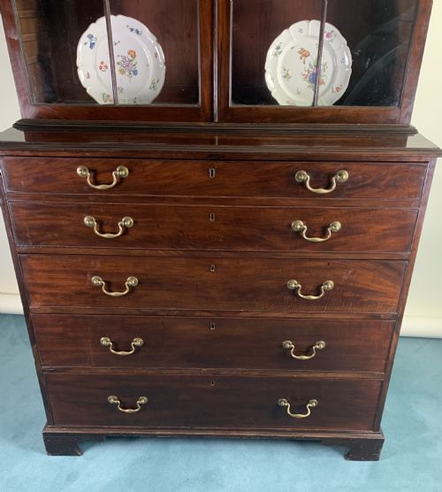 GEORGIAN SECRETAIRE BOOKCASE - ADDITIONAL PHOTO 3