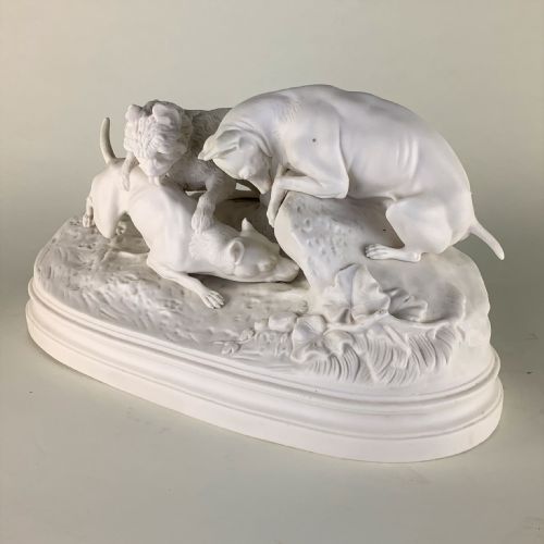 PARIANWARE GROUP FIGURE CHASSE AU LAPINTHE RABBIT CHASE - ADDITIONAL PHOTO 1