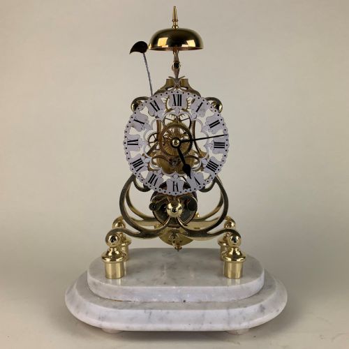 ART NOUVEAU CHIMING SKELETON CLOCK - ADDITIONAL PHOTO 1