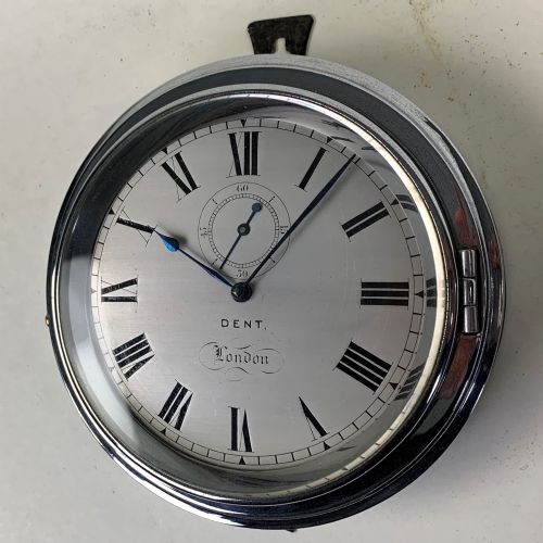 rare ship's bulkhead clock by dent - CATEGORY: ANTIQUE CLOCKS - DATED 19TH CENTURY