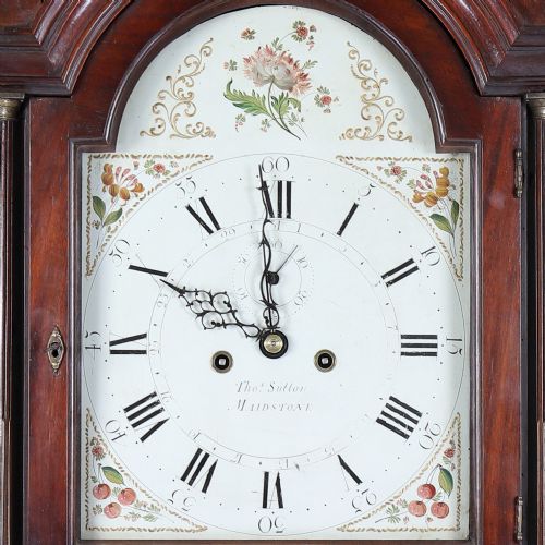 MAHOGANY LONGCASE CLOCK MAIDSTONE KENT - ADDITIONAL PHOTO 2