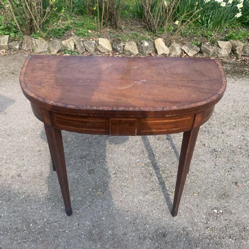 georgian mahogany card table - CATEGORY: ANTIQUE TABLES - DATED GEORGIAN