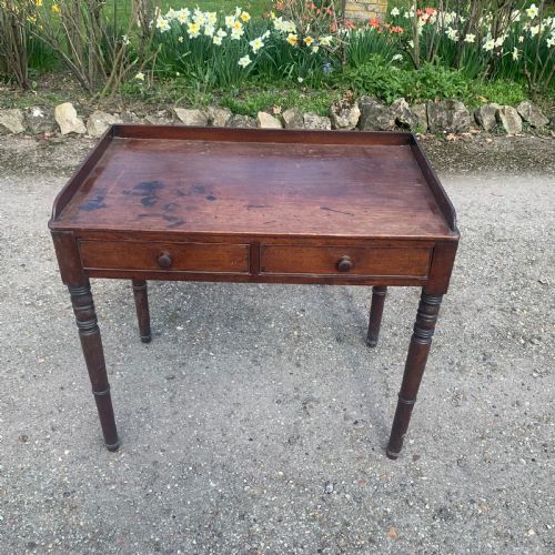 regency mahogany dressing tablewashstand - CATEGORY: ANTIQUE FURNITURE - DATED REGENCY
