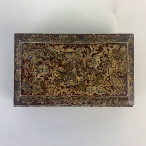 REGENCY HAND PAINTED CARD OR GAMES BOX - ADDITIONAL PHOTO 3
