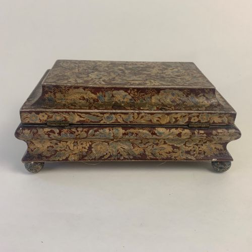 REGENCY HAND PAINTED CARD OR GAMES BOX - ADDITIONAL PHOTO 7