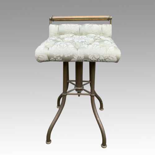 UNUSUAL BRASS PIANOCHELLO MUSIC STOOL - ADDITIONAL PHOTO 1