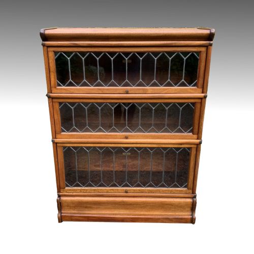 19th light oak globe wernicke solicitors bookcase - CATEGORY: ANTIQUE BOOKCASES - DATED 19TH CENTURY