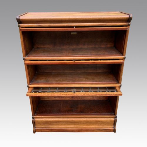 19TH LIGHT OAK GLOBE WERNICKE SOLICITORS BOOKCASE - ADDITIONAL PHOTO 4