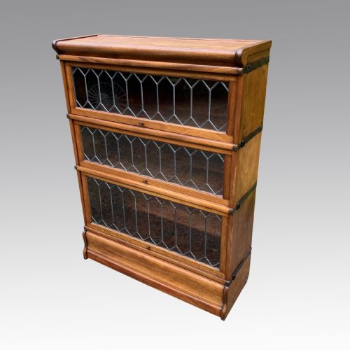 19TH LIGHT OAK GLOBE WERNICKE SOLICITORS BOOKCASE - ADDITIONAL PHOTO 6