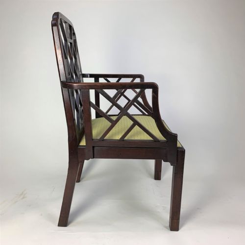 18TH CENTURY MAHOGANY 'COCKPEN' ARMCHAIR - ADDITIONAL PHOTO 5