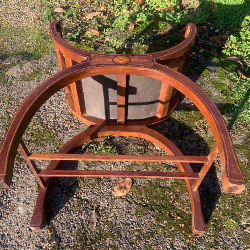 EDWARDIAN 'X' FRAME WINDOW SEAT - ADDITIONAL PHOTO 8