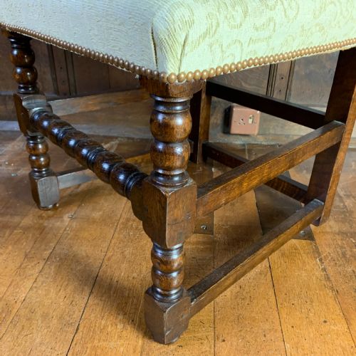 SET OF SIX OAK BOBBIN TURNED DINING CHAIRS - ADDITIONAL PHOTO 7