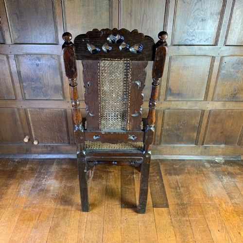 PAIR OF CAROLEAN STYLE WALNUT SIDE CHAIRS - ADDITIONAL PHOTO 6