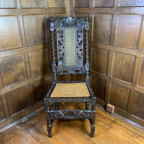 CAROLEAN STYLE WALNUT SIDE CHAIR - ADDITIONAL PHOTO 5