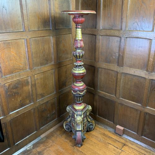 decorative italian pedestaltorcherecolumn - CATEGORY: ANTIQUE MISCELLANEOUS - DATED 1900