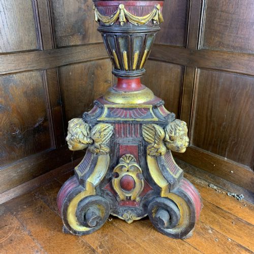 DECORATIVE ITALIAN PEDESTALTORCHERECOLUMN - ADDITIONAL PHOTO 4