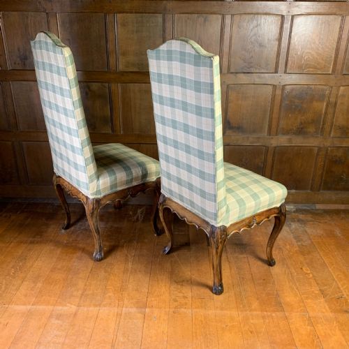 SET OF TWELVE WALNUT DINING QUEEN ANNE STYLE DINING CHAIRS - ADDITIONAL PHOTO 5