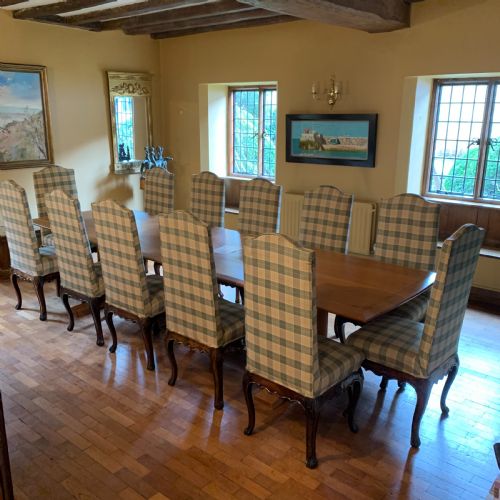 SET OF TWELVE WALNUT DINING QUEEN ANNE STYLE DINING CHAIRS - ADDITIONAL PHOTO 10