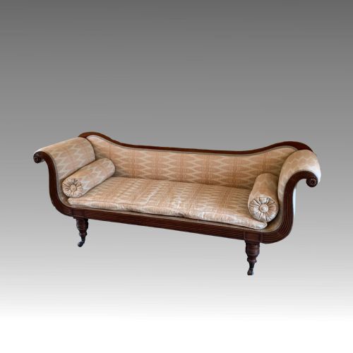 regency mahogany framed sofasettee - CATEGORY: ANTIQUE SOFAS - DATED 19TH CENTURY