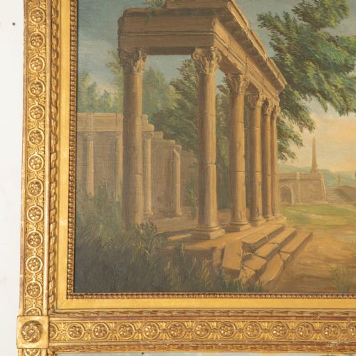 19TH CENTURY FRENCH GRAND TOUR TRUMEAU MIRROR - ADDITIONAL PHOTO 3