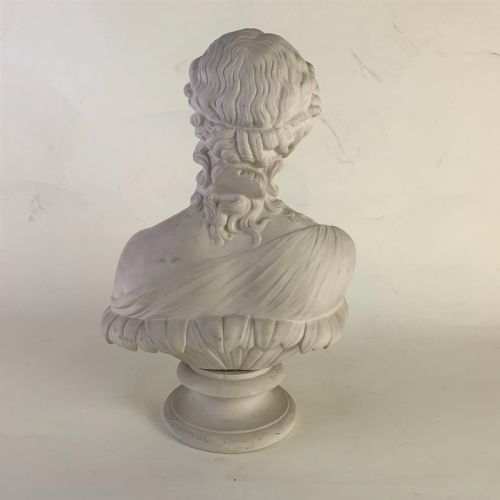 PARIAN WARE BUST TITLED 'CLYTIE' SCULPTED BY C DELPECH - ADDITIONAL PHOTO 2