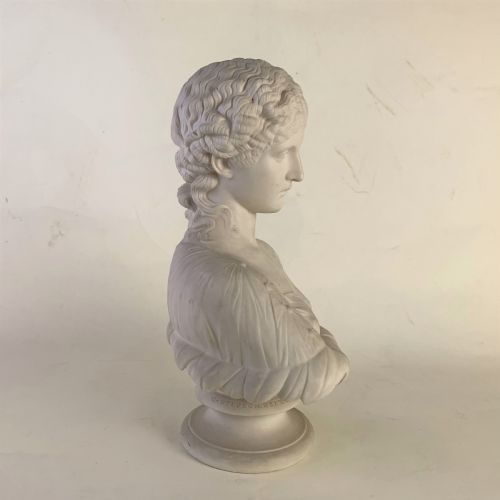 PARIAN WARE BUST TITLED 'CLYTIE' SCULPTED BY C DELPECH - ADDITIONAL PHOTO 3