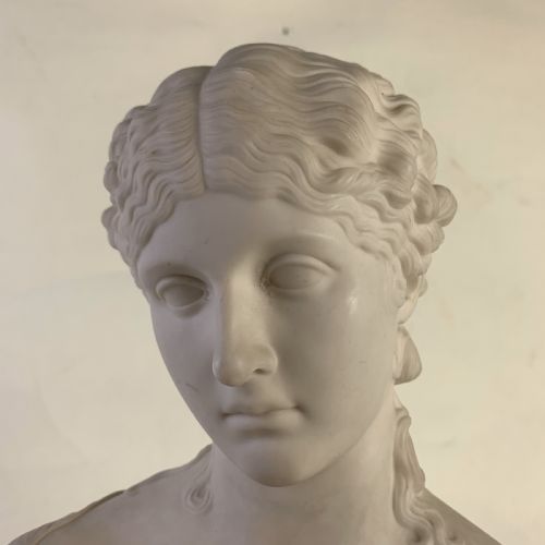 PARIAN WARE BUST TITLED 'CLYTIE' SCULPTED BY C DELPECH - ADDITIONAL PHOTO 7