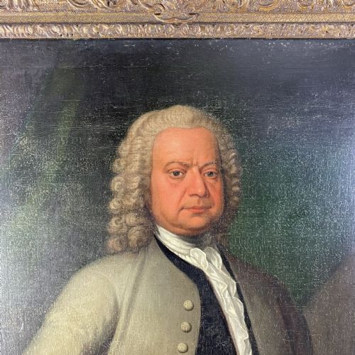 LARGE GEORGIAN OIL ON CANVAS PORTRAIT OF A GENTLEMAN - ADDITIONAL PHOTO 3