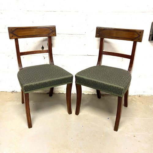 SET OF TWELVE 1210 TEN REGENCY PERIOD MAHOGANY DINING CHAIRS - ADDITIONAL PHOTO 2