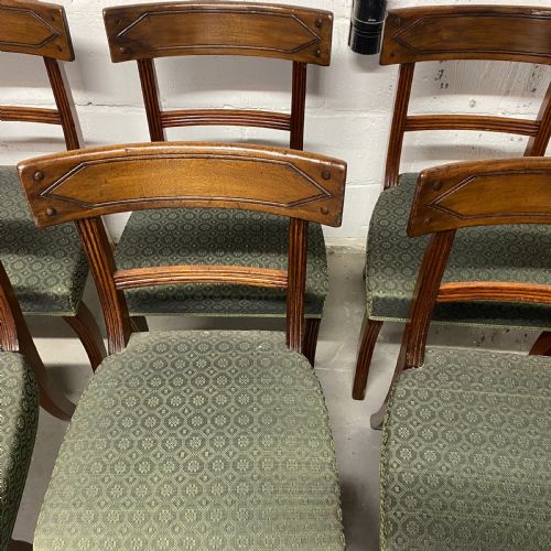 SET OF TWELVE 1210 TEN REGENCY PERIOD MAHOGANY DINING CHAIRS - ADDITIONAL PHOTO 4