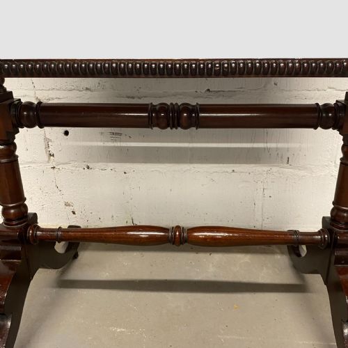 GEORGIAN MAHOGANY CHEVAL MIRROR - ADDITIONAL PHOTO 7