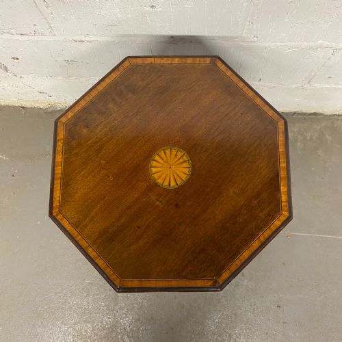 EDWARDIAN INLAID OCTAGONAL OCASSIONAL TABLE - ADDITIONAL PHOTO 2