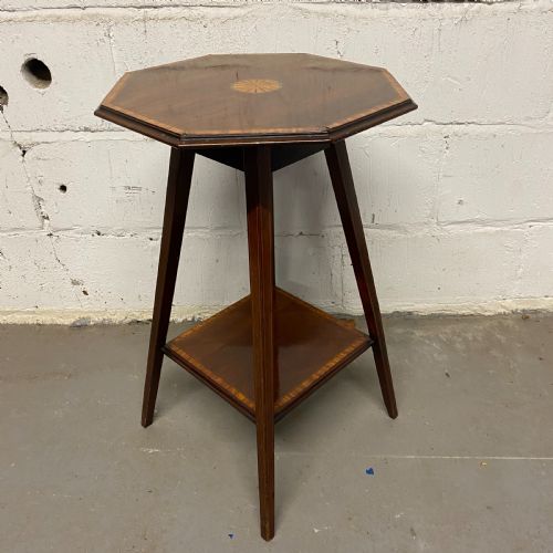 EDWARDIAN INLAID OCTAGONAL OCASSIONAL TABLE - ADDITIONAL PHOTO 4